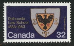 Canada Scott 1003 MNH** Dalhousie law school stamp 1983