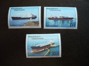 Stamps - Gabon - Scott# 504-506 - Mint Never Hinged Set of 3 Stamps
