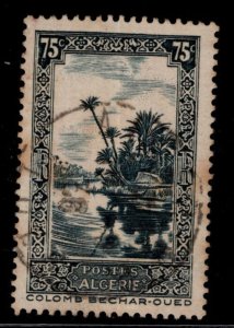 ALGERIA Scott 94 Used Oued River stamp typical cancer