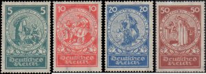 Germany #B8-B11, Complete Set(4), 1924, Never Hinged