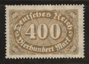 Germany Scott 202 MH* 1922 stamp with web wmk 126