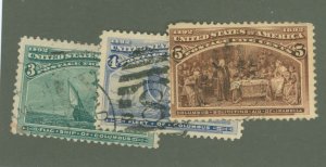 United States #232-234 Used Single