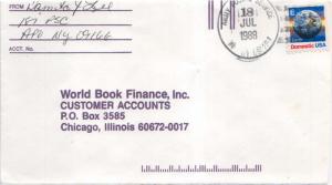 United States A.P.O.'s [25c] E Earth 1988 Army Postal Service APO NY 09028-1 ...