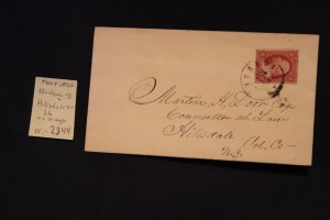 US 26 on cover Hudson NY to Hillsdale NY (#2344)