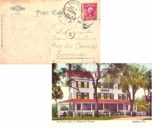 United States Florida Daytona 1908 numeral duplex  1871-1925  2c Washington S...