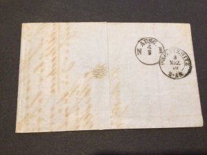 Old Germany North German Confederation 1870 Entire letter  postal cover 62652