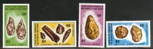 Afars and Issas Scott C77-80 MNH** 1973 Celt flint set