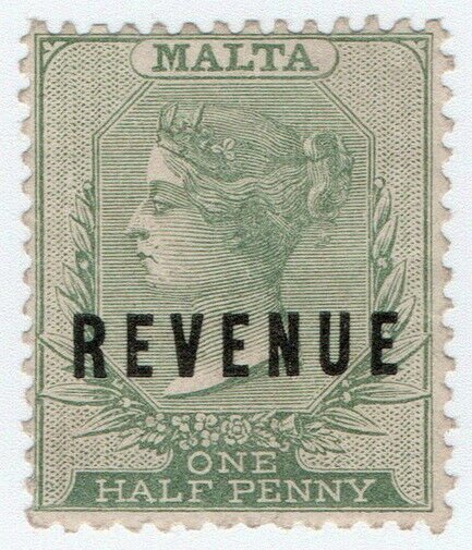 (I.B) Malta Revenue : Duty Stamp ½d