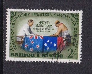 Samoa  #239 used 1964 friendship treaty 2sh