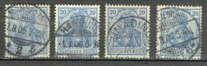 Germany SC# 84b (4 Different Cancels) *Used* 