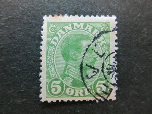 A4P57F35 Denmark 1913-28 5o Used-