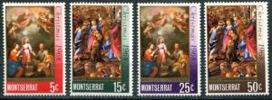 Montserrat SC# 208-11 (SG#209-12) Christmas Paintings set MH