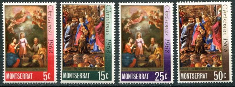 Montserrat SC# 208-11 (SG#209-12) Christmas Paintings set MH