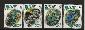 Thematic Niue 2002 WWF Great Clam set of 4 sg.909-12 MNH