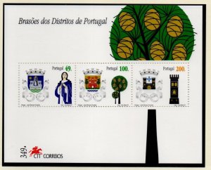 Portugal Sc 2185a 1997 Coats of Arms stamp sheet mint NH