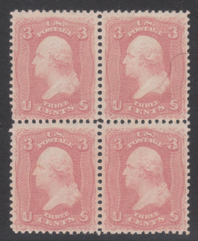 MOstamps - US #65 Mint OG NH Block of 4 with PSAG cert - Lot # MO-2430