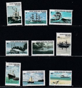 Cocos Islands # 20-24, 26-29, Historic Ships, Mint NH, 1/3 Cat