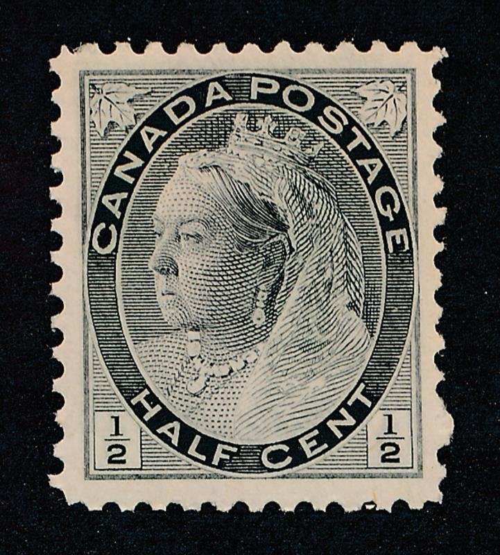 CANADA #74 MINT VF LH 1/2c BLACK QUEEN VICTORIA