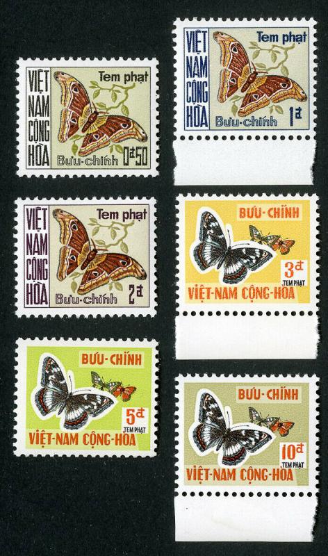 Vietnam Stamps # J15-20 XF OG NH Set of 6 Scott Value $52.50