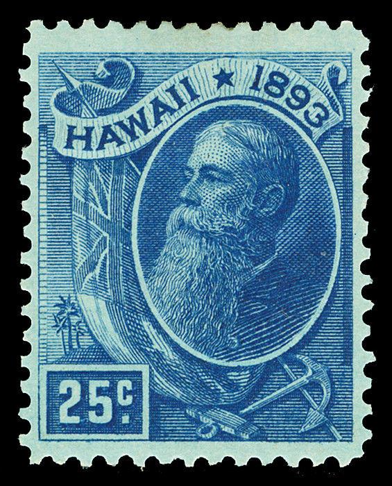 Hawaii Scott 79 1894 25c Ballard Issue Mint VF OG HR Cat $22.50