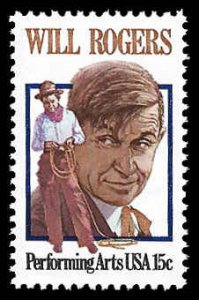 PCBstamps   US #1801 15c Will Rogers, MNH, (7)