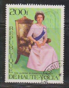 UPPER VOLTA Scott # 436 Used - QEII Silver Jubilee