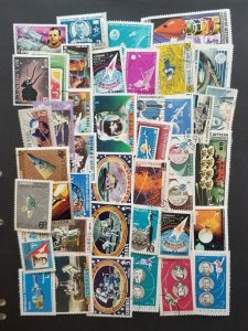 SPACE STAMPS Worldwide Lot Used CTO Topical Collection T4570