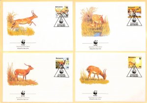 Botswana WWF World Wild Fund for Nature FDC Red Lechwe antelope