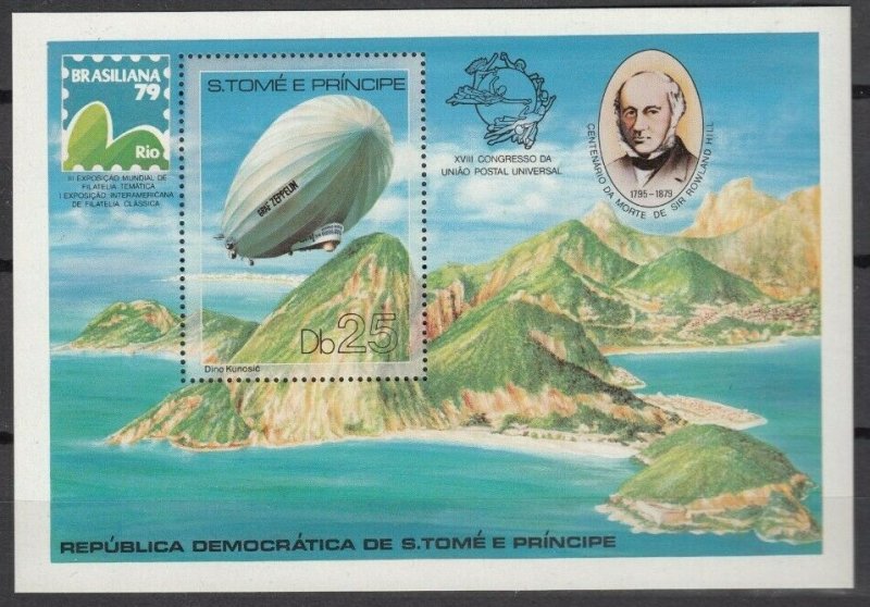 1979 Sao Tome and Principe 584/B36 Zeppelins 25,00 €