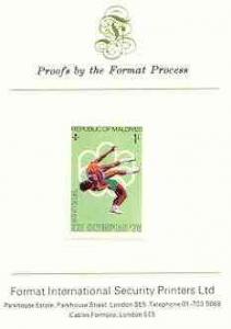 Maldive Islands 1976 Montreal Olympics 1l (Wrestling) imp...