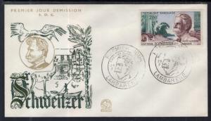 Gabon C1 Albert Schweitzer U/A FDC