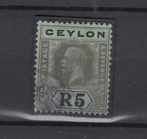 Ceylon KGV 1921 5 Rupees Die II SG356 Fine Used BP9111
