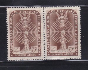 Argentina C58 Pair Set MNH Sports, Shooting