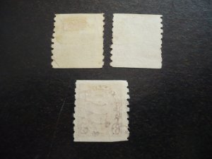 Stamps - Canada - Scott# 238-240 - Used Set of 3 Coil Stamps