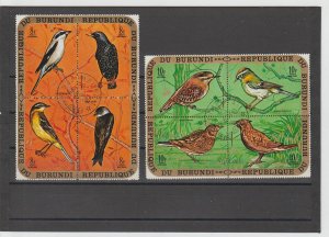 Burundi  Scott#  337-42, C132-7 CTO  (1970 Birds)