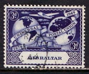 Gibraltar; 1949: Sc. # 124: O/Used Single Stamp