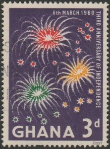 Ghana #72 3d Fireworks USED-VF-H.
