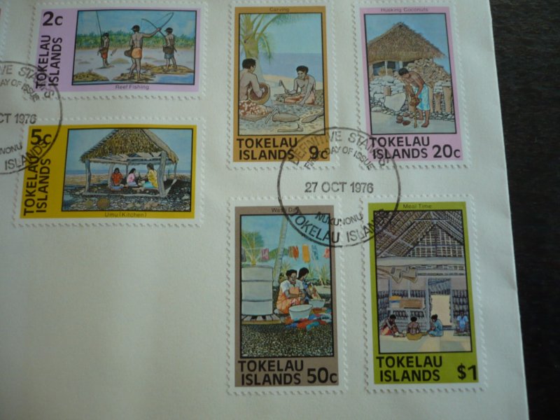 Stamps - Tokelau Islands - Scott# 49-56 - First Day Cover
