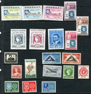 Australia S.Africa Norway St.Helena New Zealand Uruguay 1955/6 Cent. stamps 7888