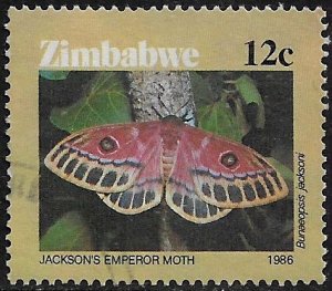 Zimbabwe #529 Used Stamp - Moth - Jackson's Emperor