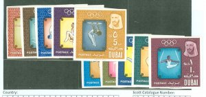 Dubai #43-52 Mint (NH) Single (Complete Set) (Olympics)