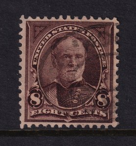 1895 Sherman 8c brown Sc 252 used VF single stamp CV $20 (W3