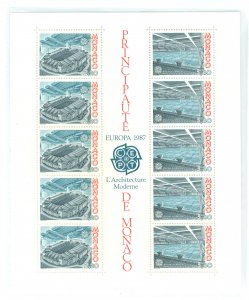 Monaco #1564a Mint (NH) Souvenir Sheet (Architecture) (Europa)