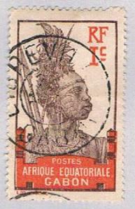 Gabon 49 Used Fang Warrior 1910 (BP27815)