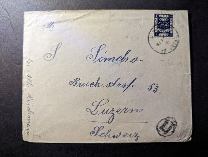 1919 EEF Egyptian Expeditionary Forces Cover Port Said to Lucerne Switzerland