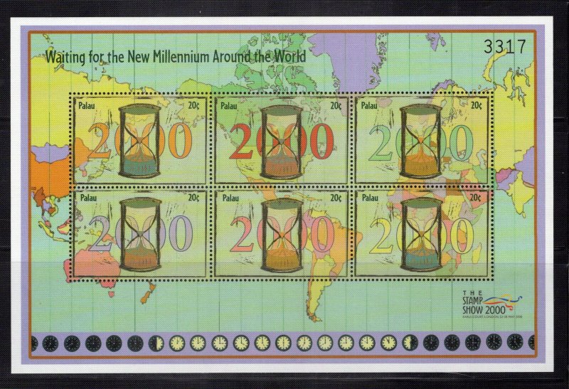 Palau 568-569 MNH Millennium Hourglass Clockface Lighthouse ZAYIX 0324L0069