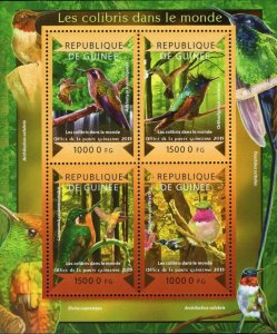 Colibris Stamp Birds Archilochus Colubris Elvira Cupreiceos S/S MNH #10932-10935