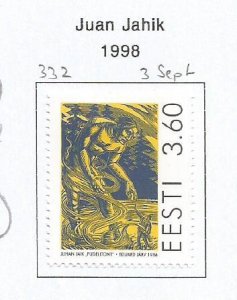 ESTONIA - 1998 - Juan Jahik - Perf Single Stamp - Mint Lightly Hinged