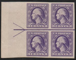 MALACK 535 VF/XF OG NH, left arrow block of 4, robus..MORE.. b9363