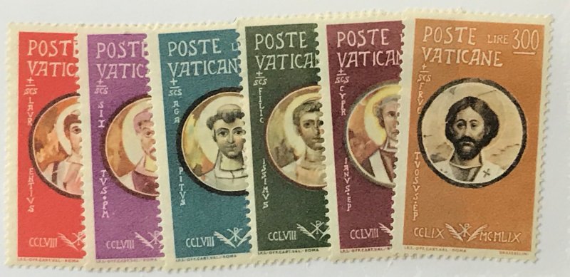 Vatican City #256-261 MNH CV$1.75